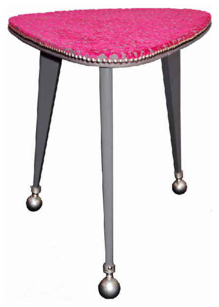 Table basse Carla gris et rose