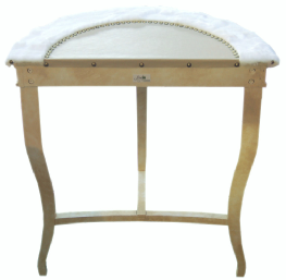 Console Ava fourrure blanche