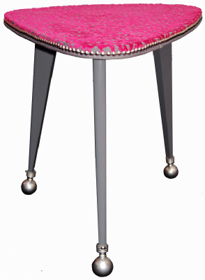 Table basse Carla gris et rose