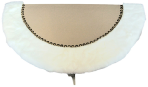 Console Ava fourrure blanche