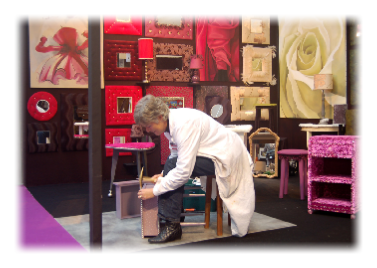 Démonstration au salon déco de La Rochelle