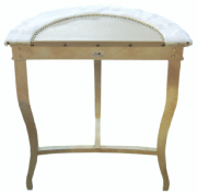 Console Ava fourrure blanche